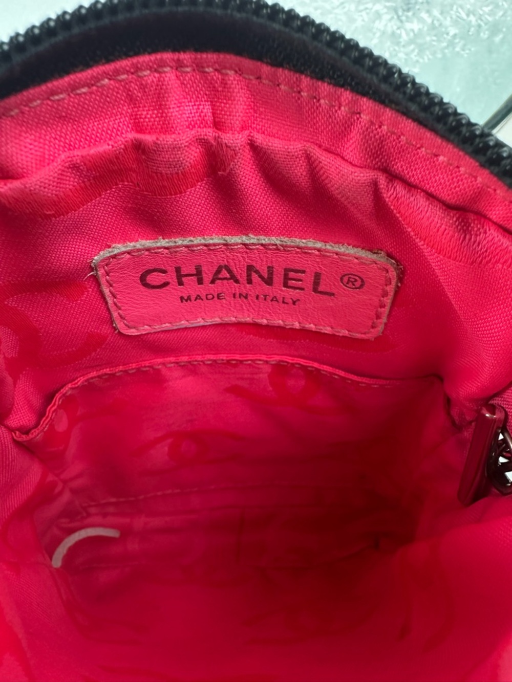 Chanel Cambon Mini Crossbody Bag Black Lambskin Quilted CC Logo Camera Bag - Picture 8 of 10